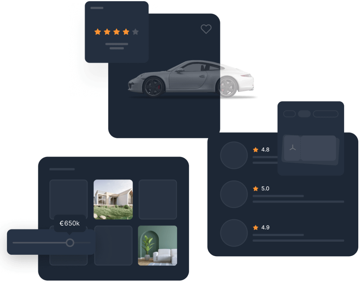 Listings Front-end