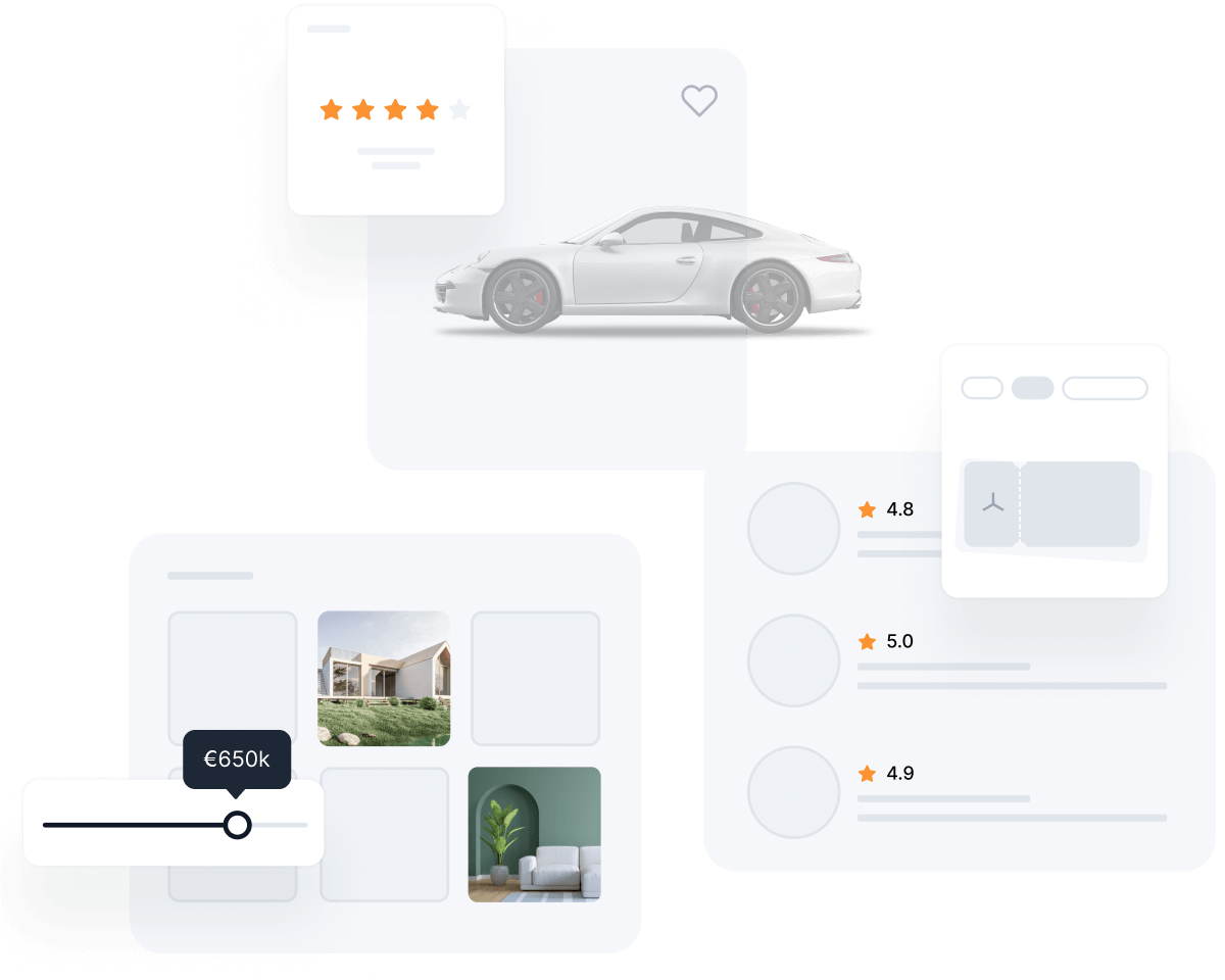 Listings Front-end
